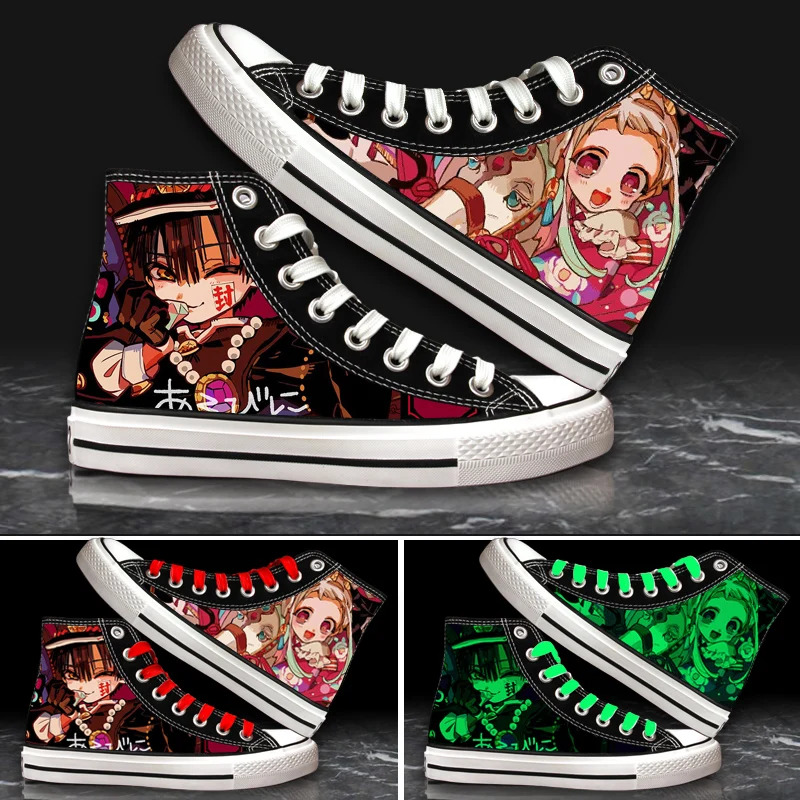 Canvas Sneaker High - Anime Toilet-Bound Hanako-kun 3D Night Lights