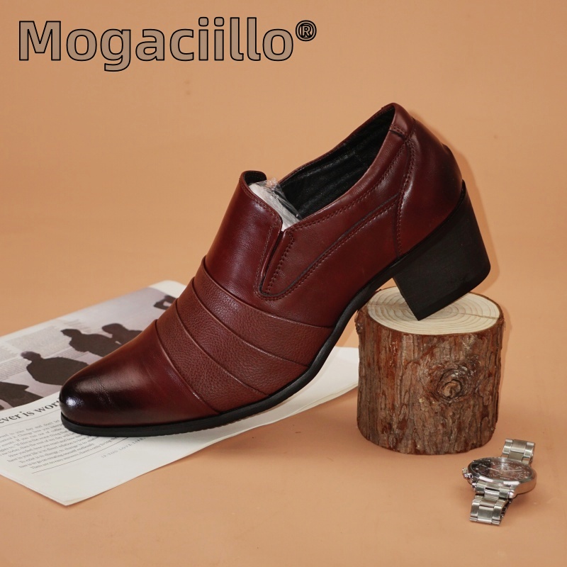 Men Shoes Europe To Us - Hot Selling Men's Leather High Heels