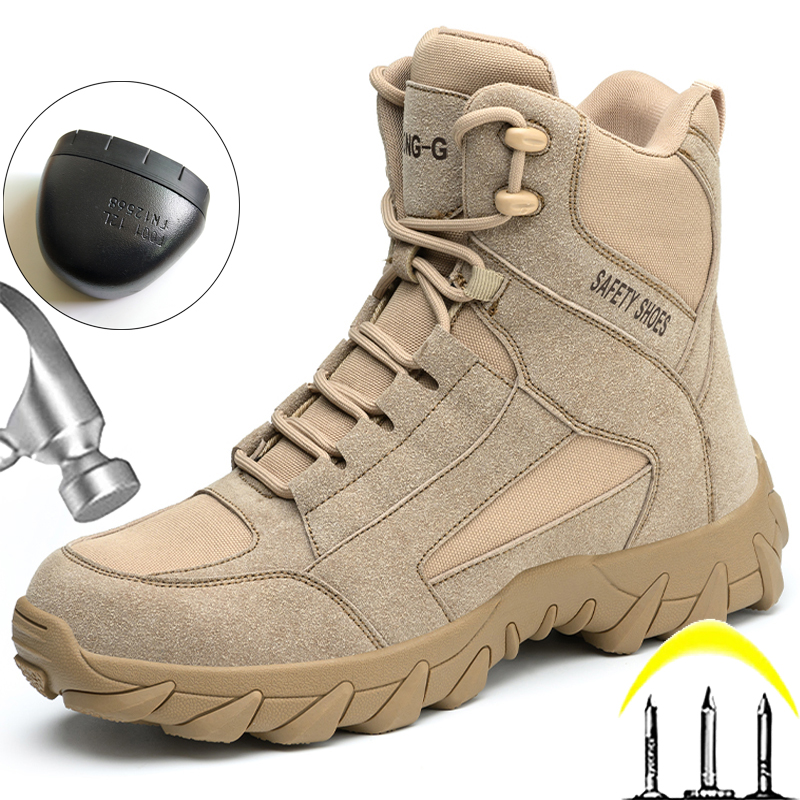 Men Shoes H&M - Anti Scalding Welding Boots Puncture-Proof Safety