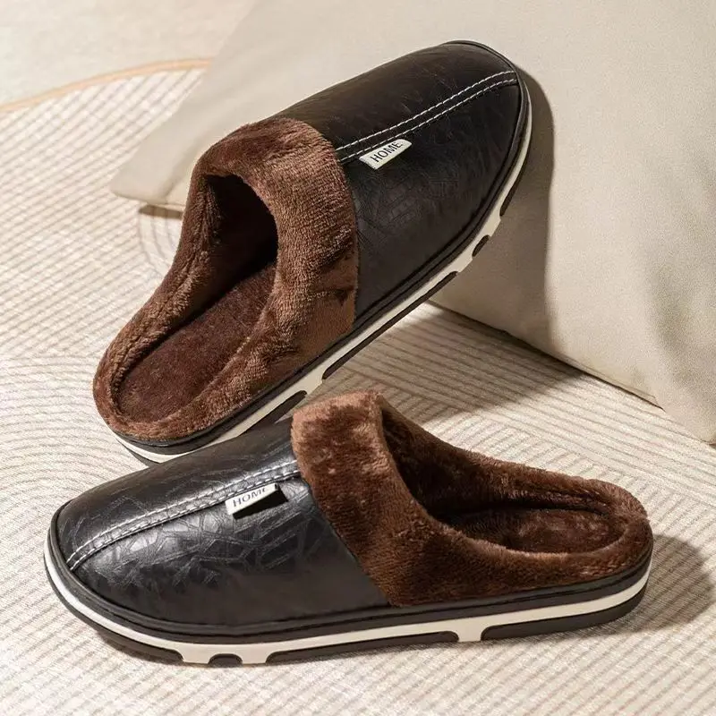 Men'S Shoes Qn - Men's Big Size Winter Slippers Indoor