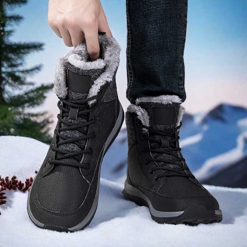 Men Shoes Black - High Performance Hight Top Shoes Men