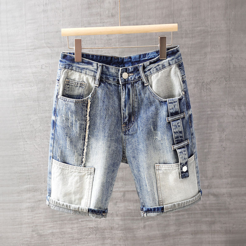 Men Shoes Xxl - Men's Short Jeans Pants with Pockets