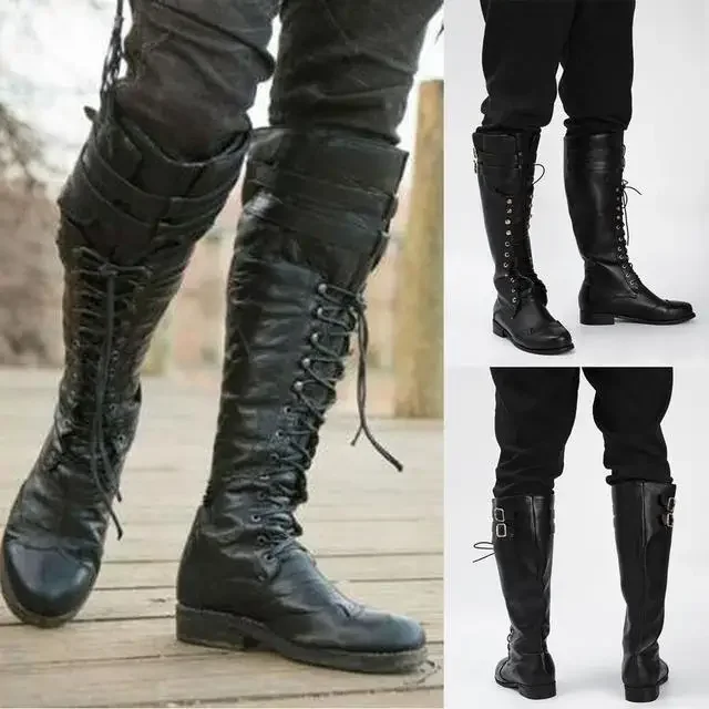 Men Shoes Europe To Us - Medieval Steampunk Cosplay Boots Men Winter