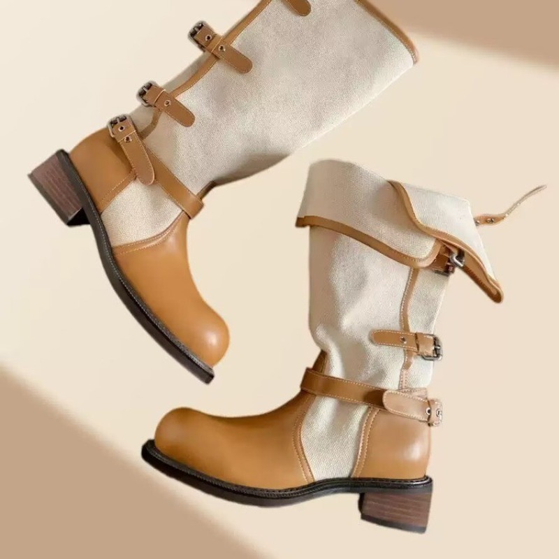 Vintage Spliced Block Heel Sho - đánh giá và giá Men Shoes H&M