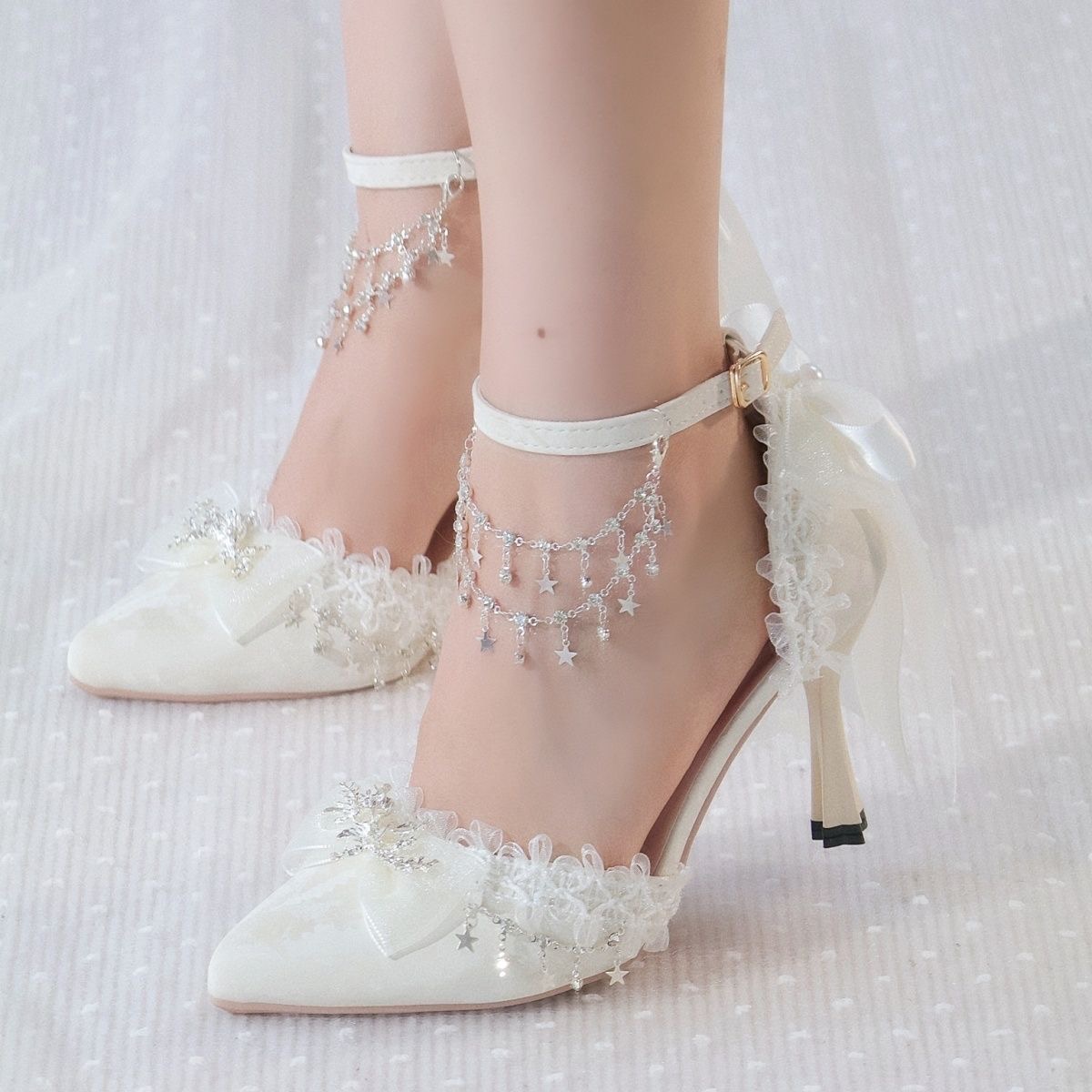 Lolita Female Shoes Heels Whit - đánh giá và giá Men Shoes H&M