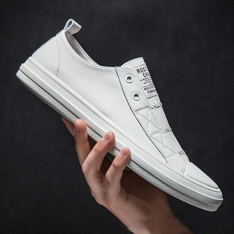 100% Genuine Leather Black Whi - đánh giá và giá Men Shoes Under 100