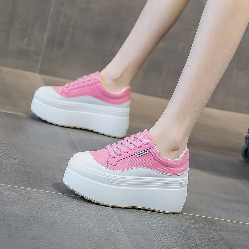 8cm New Canvas Genuine Leather - đánh giá và giá Canvas Sneaker High