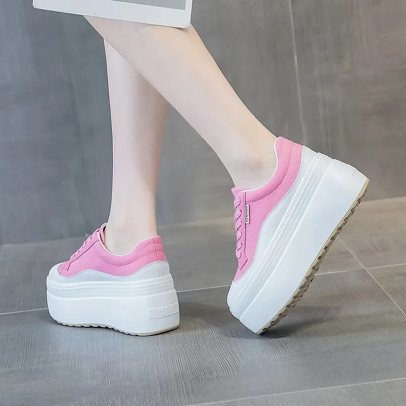 8cm New Canvas Genuine Leather - đánh giá và giá Canvas Sneaker High