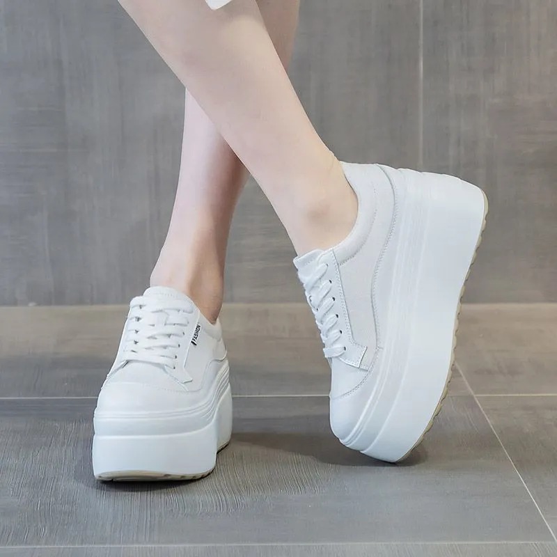 8cm New Canvas Genuine Leather - đánh giá và giá Canvas Sneaker High