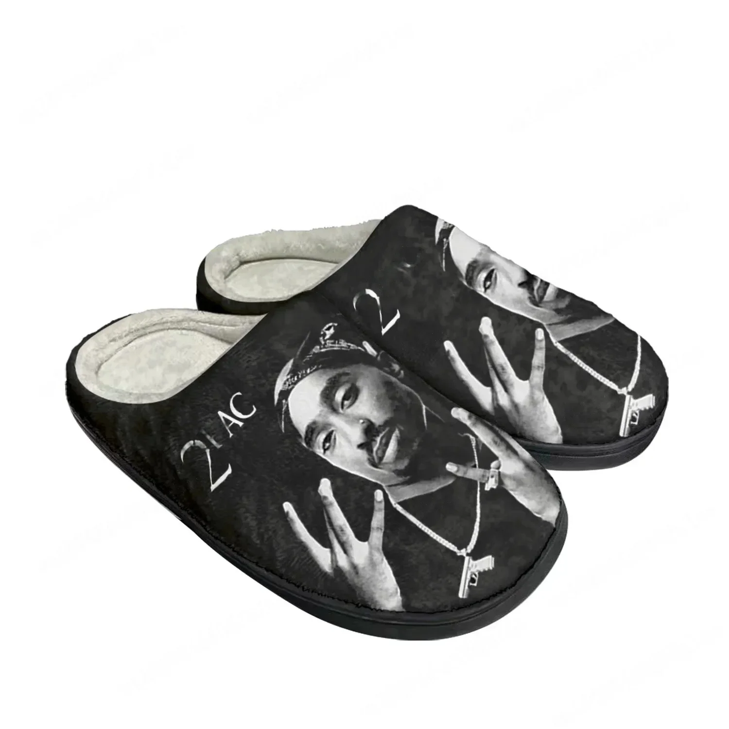 2Pac Hip Hop Rapper Tupac Pop  - đánh giá và giá Men Shoes Black
