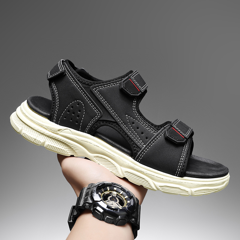 Men's Outdoor Sandals with Adj - đánh giá và giá Men Shoes Velcro