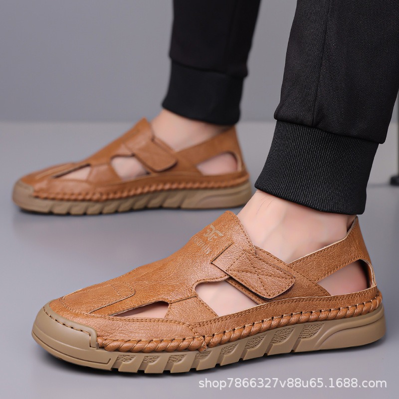 Hole shoes men's summer new ha - đánh giá và giá Men Shoes Velcro