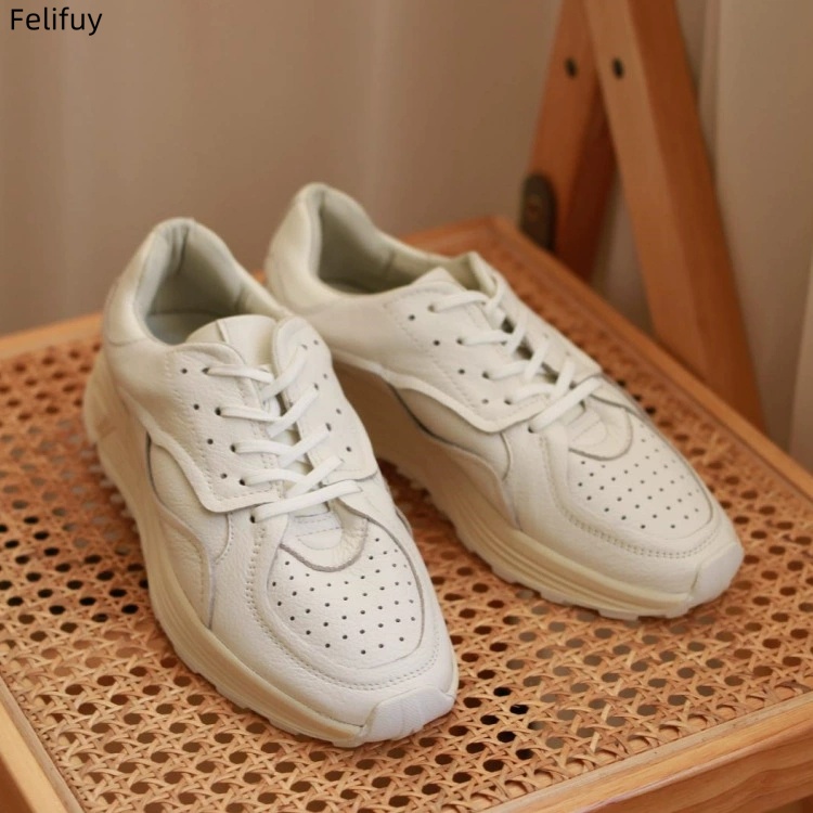 Round-toe Lace-up Casual White - đánh giá và giá Men'S Shoes Qn