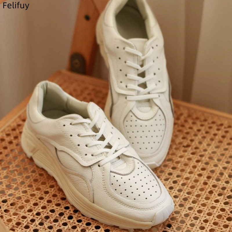 Round-toe Lace-up Casual White - đánh giá và giá Men'S Shoes Qn