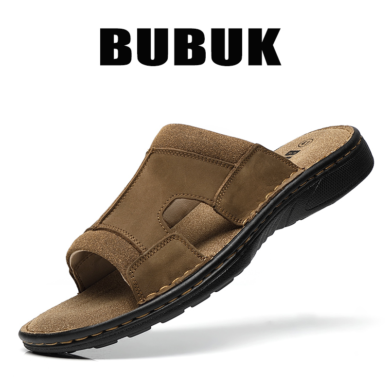 Bubuk Men's Outdoor Slip-On Le - đánh giá và giá Men Shoes Velcro