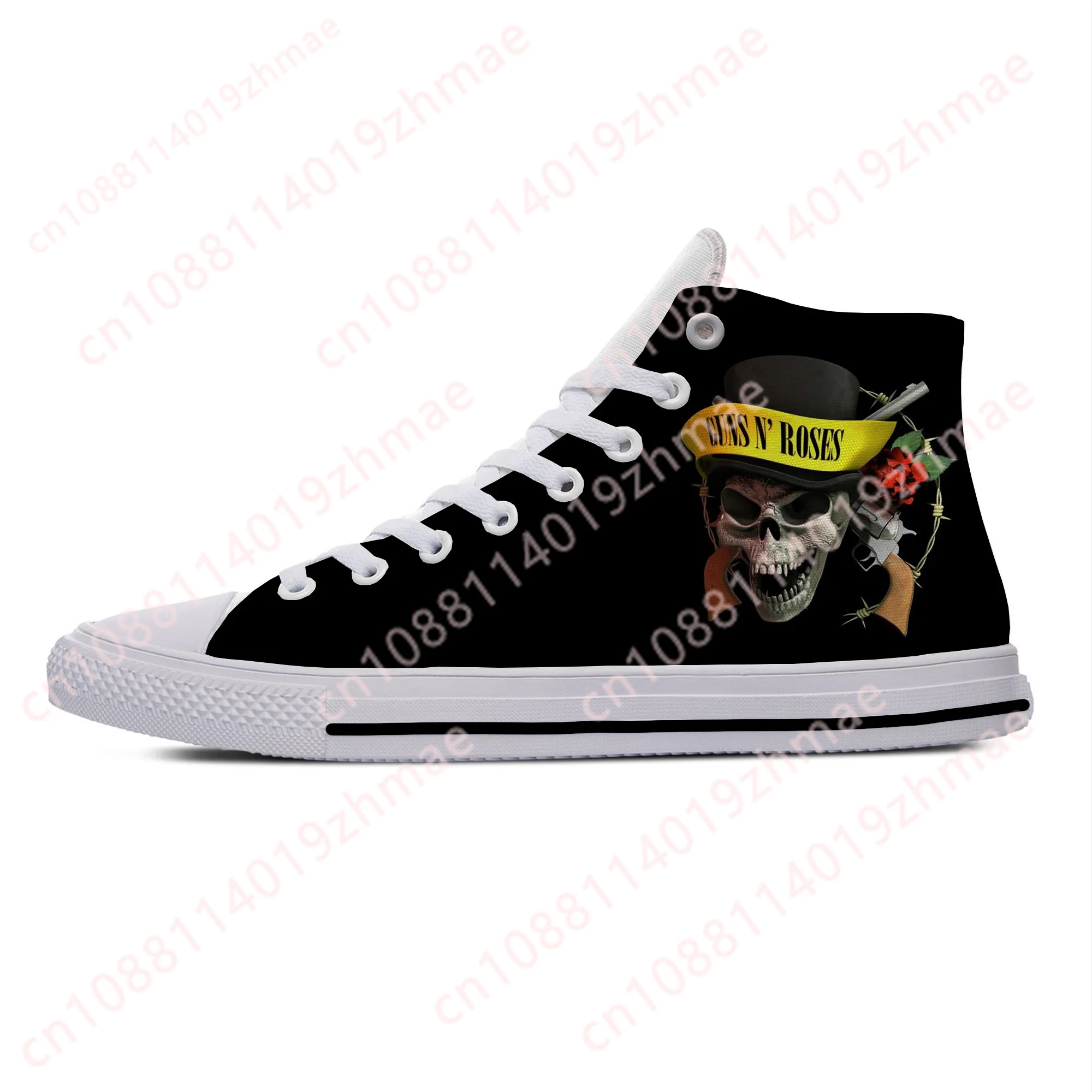 Hot 3D Guns N Rose Heavy Metal - đánh giá và giá Canvas Sneaker High