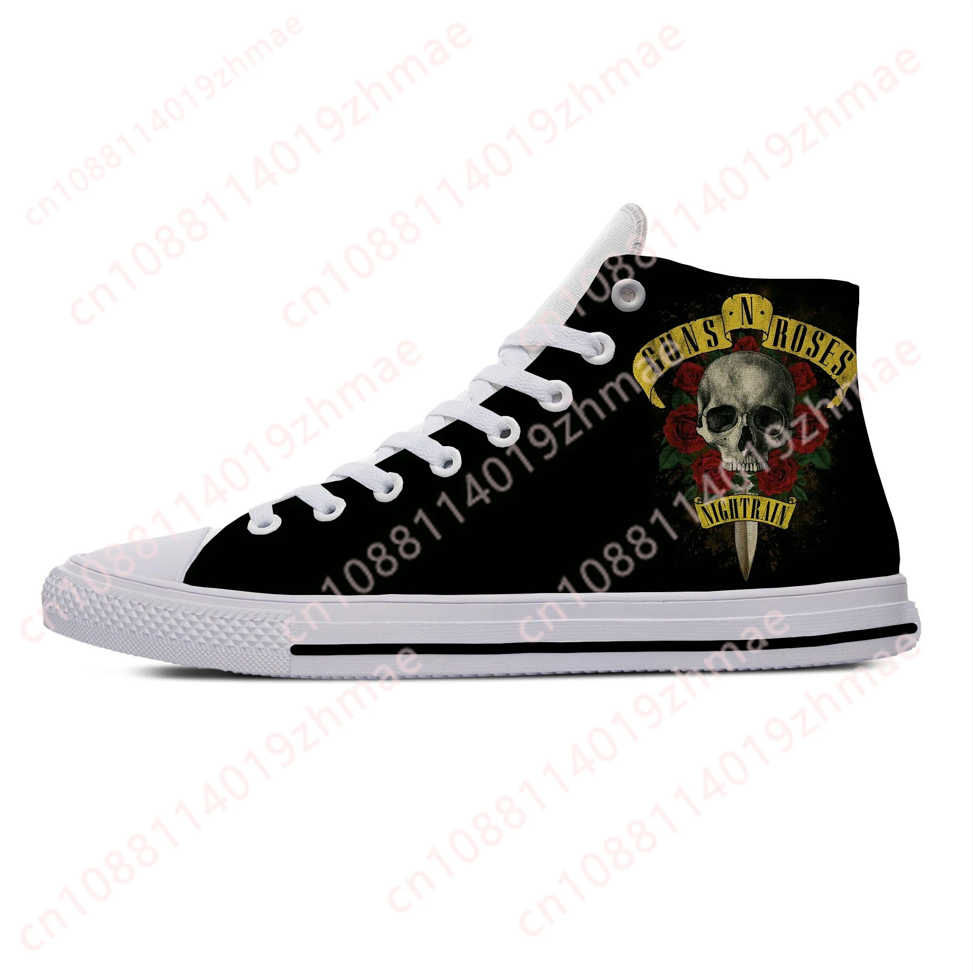 Hot 3D Guns N Rose Heavy Metal - đánh giá và giá Canvas Sneaker High