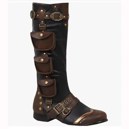 Retro Medieval Steampunk High  - đánh giá và giá Men Shoes Europe To Us