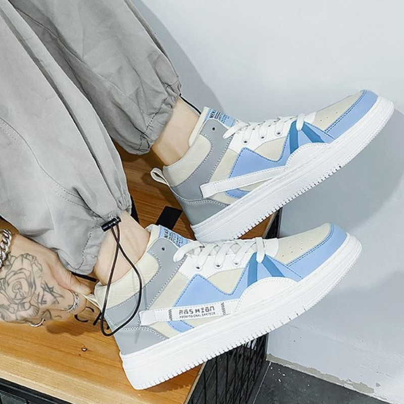 Men‘s Thick Sole White High To - đánh giá và giá Canvas Sneaker High